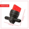 Vanyibro 1/4" Inline Fuel Cut Off Valve with Clamps,Straight Gas