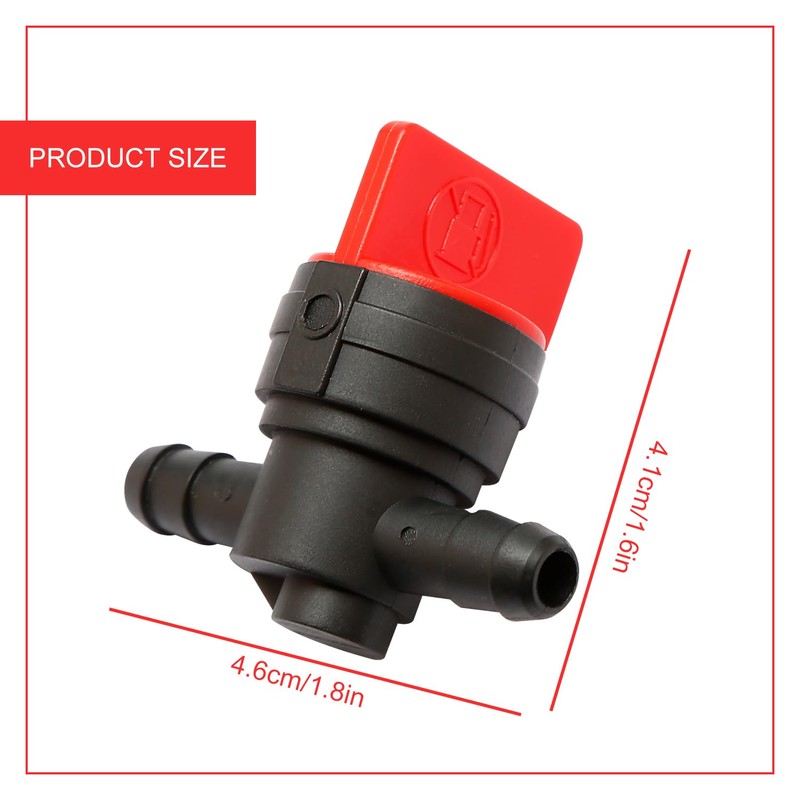 Vanyibro 1/4" Inline Fuel Cut Off Valve with Clamps,Straight Gas
