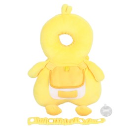 Baby Head Protector Backpack Anti Falling Comfortable Adjustable Baby Head Protection Pillow Cushion for Sit Walk Play Duck Shape Crystal Velvet Polyester Brazing