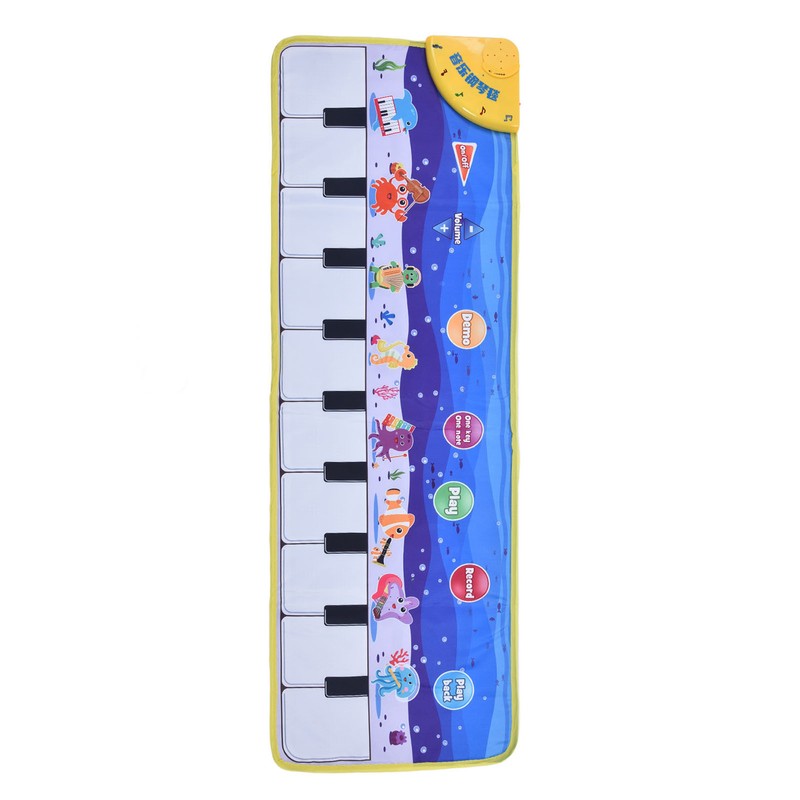Kids Piano Mat Collapsible Soft Cloth Lighting Musical Dance Floor