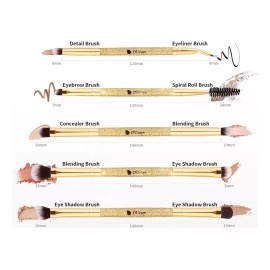 DUcare Brochas De Maquillaje Ducare Profesionales, 5 Piezas