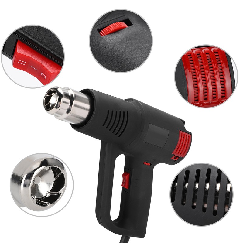 Hot Air Gun 2000W LED Sewing Light Heat Shrinkable Tube