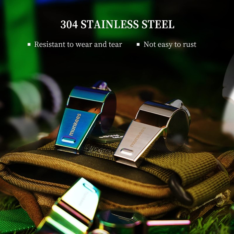 munkees Whistle, Mountain Climbing, Outdoor, Loud Whistle, Disaster Preparedness Goods,