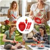 4-Piece Fruit Preparation Tools for Quick Snacks and Desserts, Strawberry