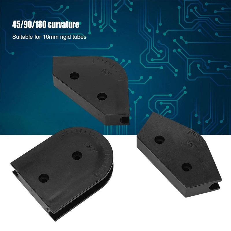 3Pcs PETG Bending Kit 16mm OD 45/90 / 180 Degree