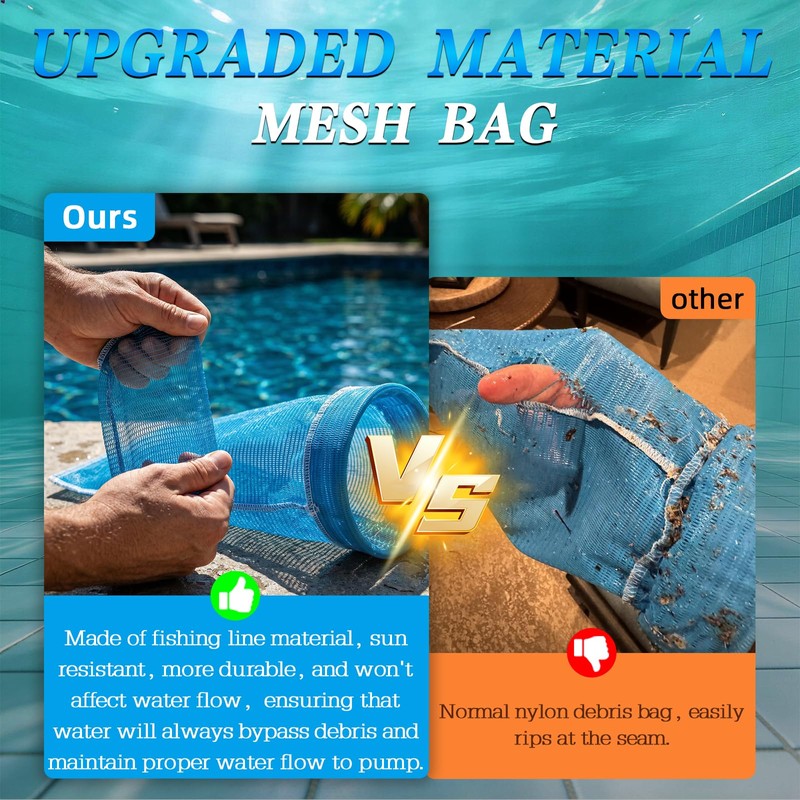 WINNEWBEAUTY Upgraded W530 Large Capacity Leaf Canister with Mesh Bag