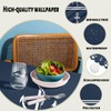 TLCBFF Nautical Decorative Rectangle Tablecloth Anchor Sailing Ocean Dark Navy