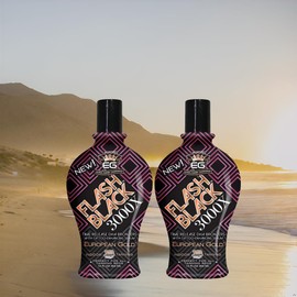 European Gold Flash Black 3000X Indoor Tanning Lotion – Ultra-Dark Advanced Formula with Time-Release DHA Bronzers for Long-Lasting, Deep Color and Silky Smooth Skin – 12 oz.