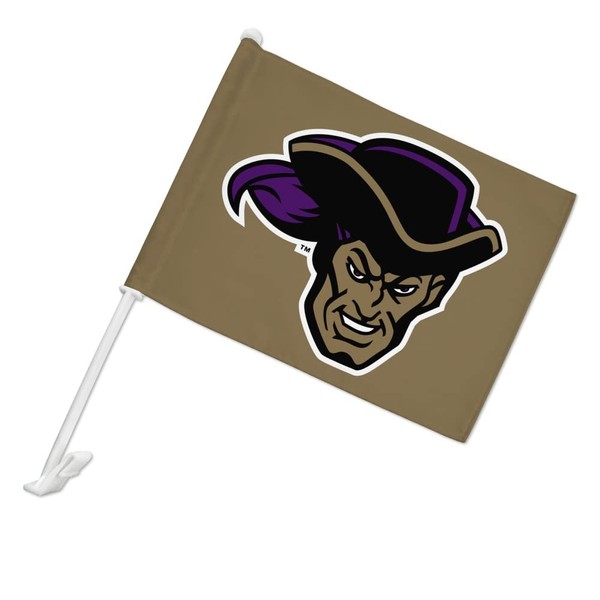 Whittier College Secondary Logo Car Truck Flag with Window Clip