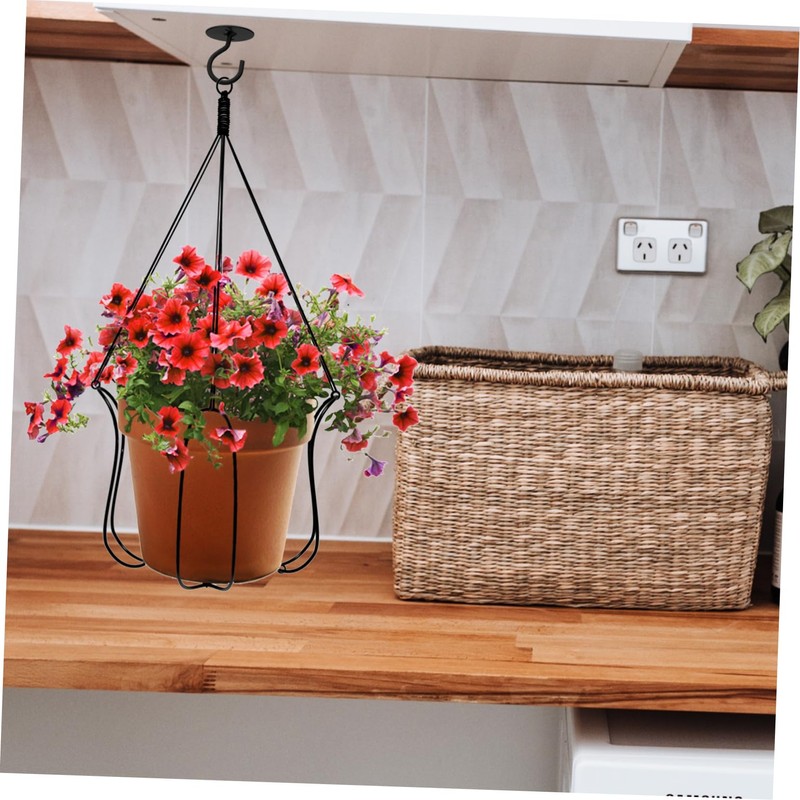Totority 1set Ceiling Hooks for Hanging Plants Wall Mount Hangers