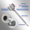 HUHAO Concrete Hole Saw 3-1/3 inch(85mm) with 330mm SDS Plus