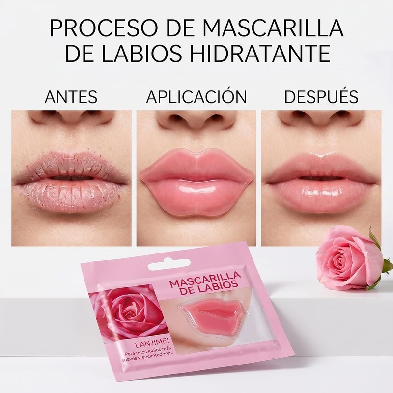 Pilaten Mascarilla Colageno Para Labios 10 Piezas Original