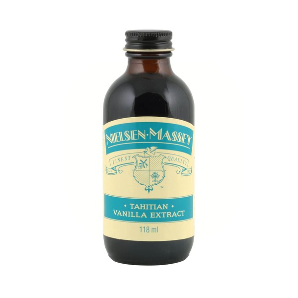 Nielsen-Massey Tahitian Pure Vanilla Extract for Baking and Cooking, 4 Ounce Bottle with Gift Box