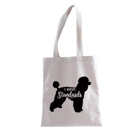I Have Standards Poodle Makeup Bag Poodle Mum Gift Poodle Dog Lover Standard Poodle Zip Bag, I Have Standards Tote Ku, Fashionable