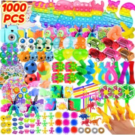 1000 piezas de recuerdos de fiesta para niños, paquete de juguetes antiestrés, regalos de cumpleaños, cajas de premios de aula, caja del tesoro, relleno de bolsas de regalos, premios de carnaval, rellenos de huevos de Pascua