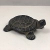 Japanese Cast Iron Hisabi Turtle Figurine Statue Paperweight Home Garden