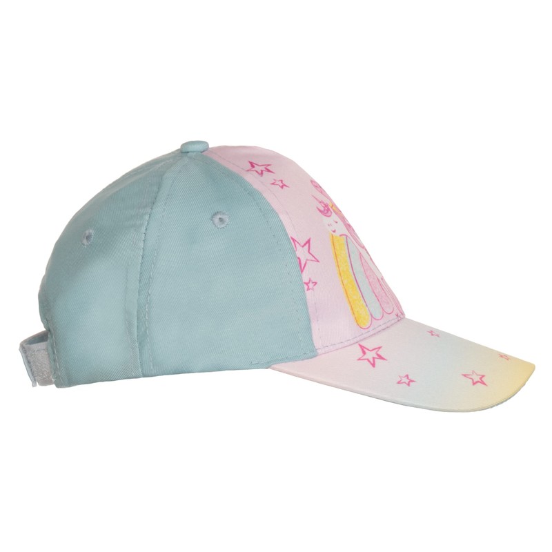 Brandsseller Girls' Children's Cap Sun Hat with Motifs, lightblue