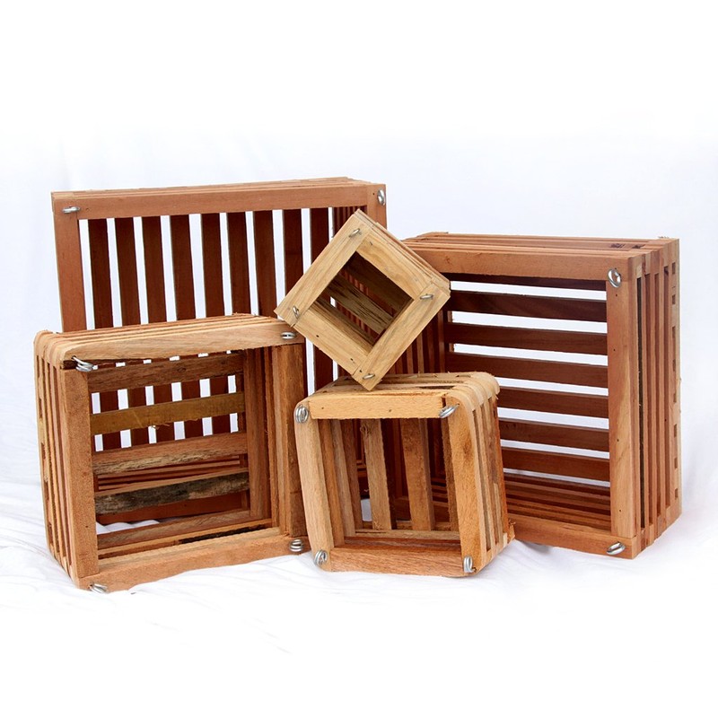 Orchid Nerd Teakwood 10" Square Wooden Orchid Basket Vanda Baskets