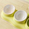 Pet Water Food Bowls 3 in 1 Prevent Slip Tilted