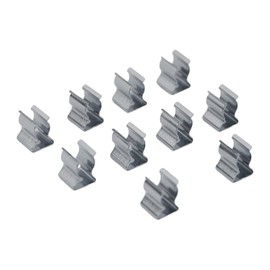 10 Pack Spring Loop Clips Open Spring Clips Heavy Duty Manganese Steel Tool Clips 6-28mm for Garages, Sheds, Courtyards, Closets (6mm)