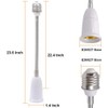 E26/E27 Light Socket Extender Adapter, 58CM/22.5 Inch Extension165℃ Heat-Resistant No