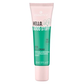 essence Hello Good Stuff Cica Face Cream Day Cream White Moisturising Nourishing Natural for Dry Skin Vegan Oil Free Alcohol Free Paraben Free Pack of 1 (30 ml)
