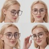 AABV Oversized Square Reading Glasses for Women Ladies,Blue Light Blocking