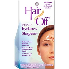 HairOff Instant Eyebrow Shapers 18 Each (Pack of 4)