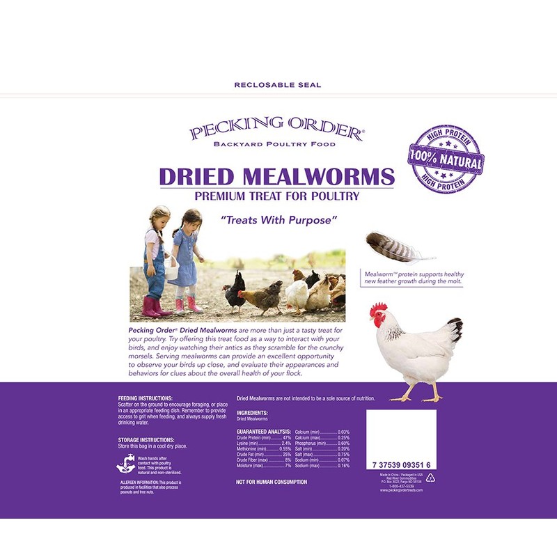 Pecking Order Dried Mealworm, 5 lbs
