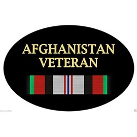 Afghanistan Veteran Bumper Sticker Tool Box Sticker Hard HAT Sticker