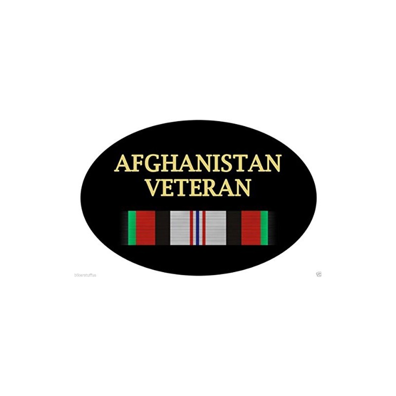 Afghanistan Veteran Bumper Sticker Tool Box Sticker Hard HAT Sticker