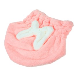 OATIPHO Quick Dry Hair Absorbent Cap Thickened Water Absorbing Turban Wrap for Women Bath and Travel Soft Coral Fleece Hair Towel Hat and Secure Fit