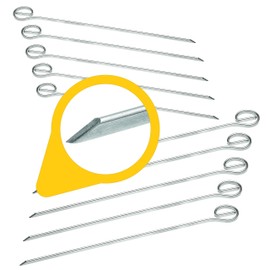 Menz Skewers Rust-Proof Stainless Steel Made in Germany Pack of 10 285 mm