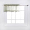 Stylemaster Elegance 60 by 14-Inch Sheer Voile Valance, Sage
