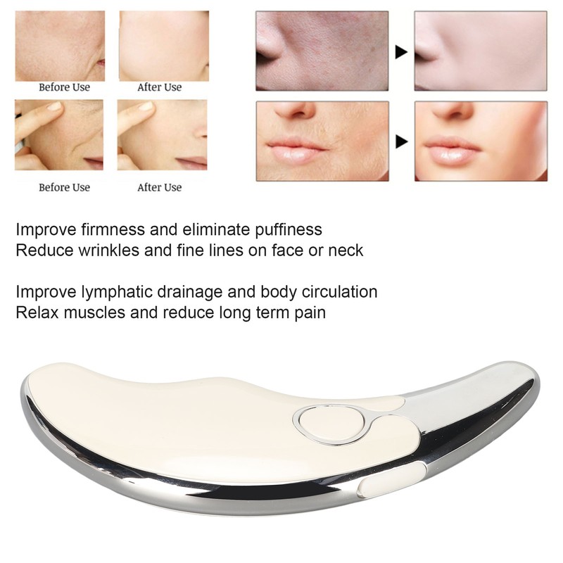 Electric Skin Scraping Board Vibration Colorful Lights Fade Fine Lines
