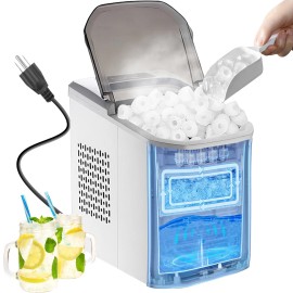 iMounTEK Electric Countertop Ice Maker Self-Cleaning Ice Making Machine 33LBS/day 120W