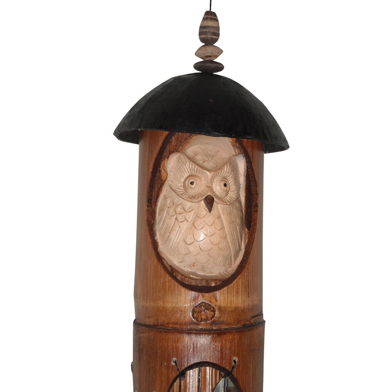 Cohasset 202O Jenelda with Owl Bamboo Wind Chime