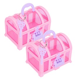 Treasure Chest Box Princess Decor: 2pcs Plastic Treasure Trinket Chest Girl Jewelry Girls Jewelry Suitcase Jewelry Organizer Cosmetic Organizer