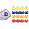 kowaku 16Pcs Shuffleboard Pucks Set Shuffleboard Table Pucks Portable Diameter