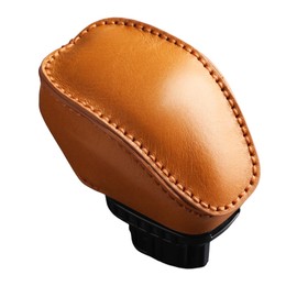[smasol] Toyota Harrier 80 Series Dedicated Shift Knob Cover RAV4 50 Series Shift Lever Boots HARRIER Custom Interior Parts Dress Up No Need for Hand Sewing (Type-A Camel)