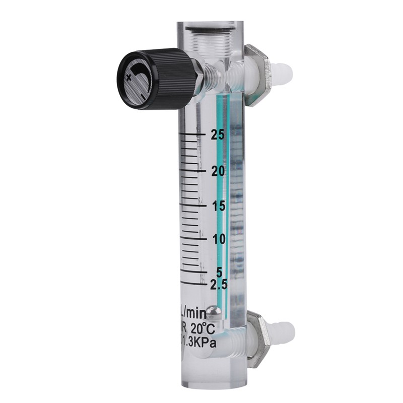 LZQ-5 Flowmeter 2.5-25LPM Flow Meter with Control Valve for Oxygen/Air/Gas