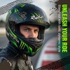 4 Pezzi Adesivi Moto Universali, Sticker Moto Impermeabili per Casco