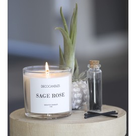 Urban Concepts by DECOCANDLES - Vanilla Bean - Highly Scented Soy Candle - Long Lasting - Hand Poured in USA (6 Oz.)