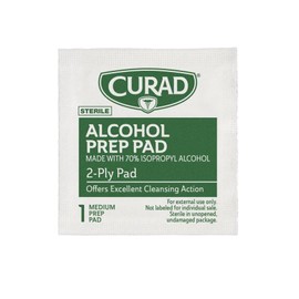 Almohadillas de preparación de alcohol Curad, 70% de alcohol, 1000 unidades (5 cajas 200 CT/EA)