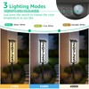 ASOMST Solar Address Sign, Lighted House Number Waterproof, 3-Color LED