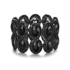 Ever Faith Black Rhinestone Bracelet for Women, Stunning Crystal Art