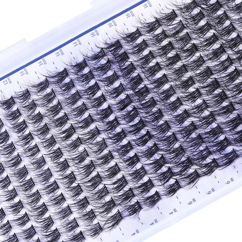 FANXITON Natural Lash Extension Kit D Lash Clusters 288 pcs
