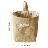Besylo Cotton Linen Storage Bag, 3 Pieces Cotton Linen Hamper,