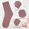 Loritta 5 Pairs Womens Wool Socks Thermal Thick Socks Casual
