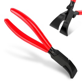 QOUBNIC 45 Degree Bending Pliers Hand Bending Pliers with Non-Slip Handle Manual Sheet Metal Wide Jaws 22mm Set with Folding Pliers for Bending and Smoothing Sheet Metal Red